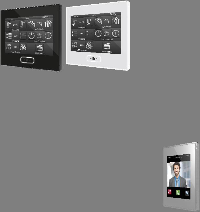 ZVI-Z35-S 1739474 Zennio Z35 Touch Panel silver ZVI-Z35-GW 1739475 Zennio Z35 Touch Panel blank vit Zennio Z41 Pro (med IP-anslutning för app-styrning), Z41 COM (med IP-anslutning för