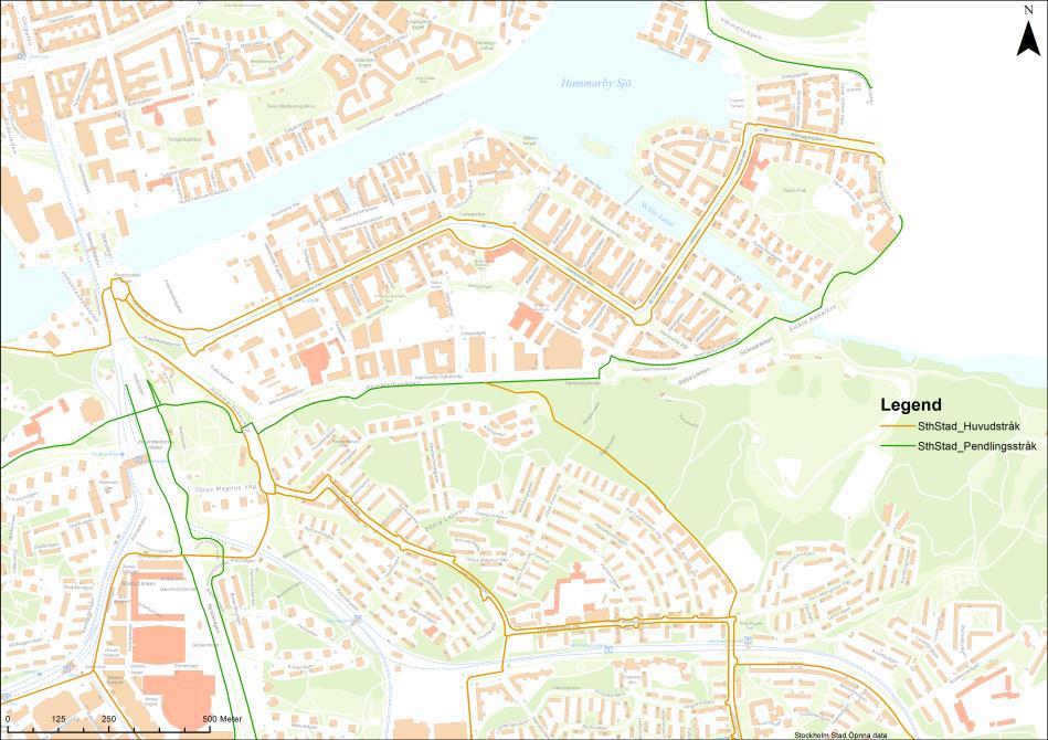 från fotgängare och har brister i orienterbarheten i kopplingen vidare mot Nacka. 4.3.