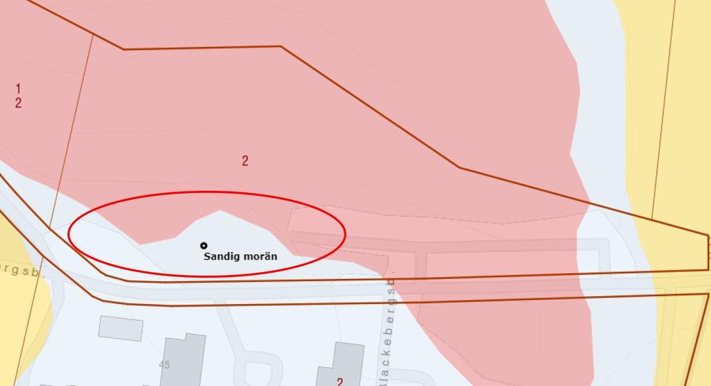 3. Nuvarande förhållanden 3.1 Markanvändning, geoteknik Marken sluttar söderut, från +32 till +20 m.