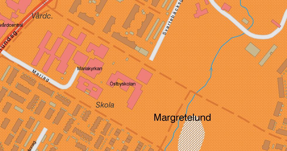 Figur 5: SGU:s jordartskarta för Margretelund, Lidköping Enligt de tidigare utförda geotekniska undersökningarna består området från markytan och nedåt av jordlagerföljden: Finsandig silt / siltig