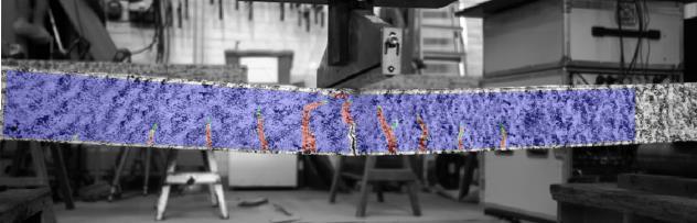 Appendix K Strain fields from static test displayed on lllllllllllllbeams The strain fields from the static testing,