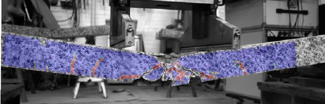 Note that beam I20-UD-B2-15 experienced excessive spalling of concrete during the dynamic test and