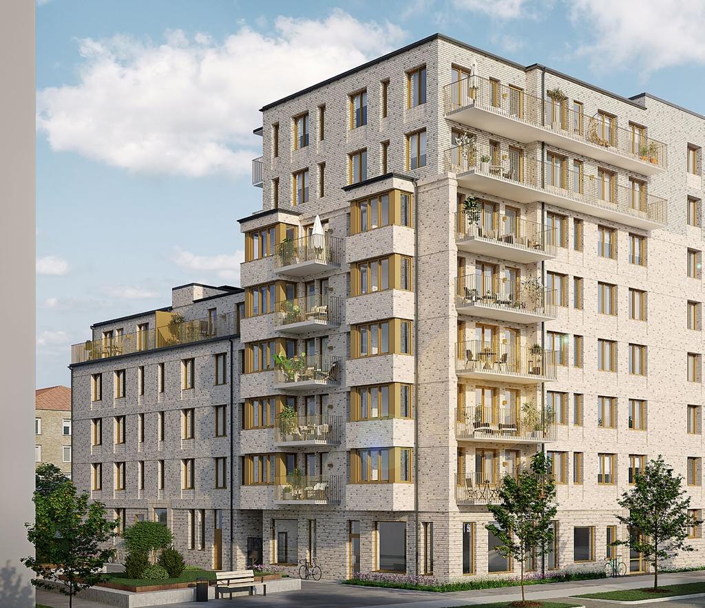 STADSPALATS SOM TAR PLATS Brf Operan blir ett hus som oblygt tar sin plats. Ingen scenskräck här inte.