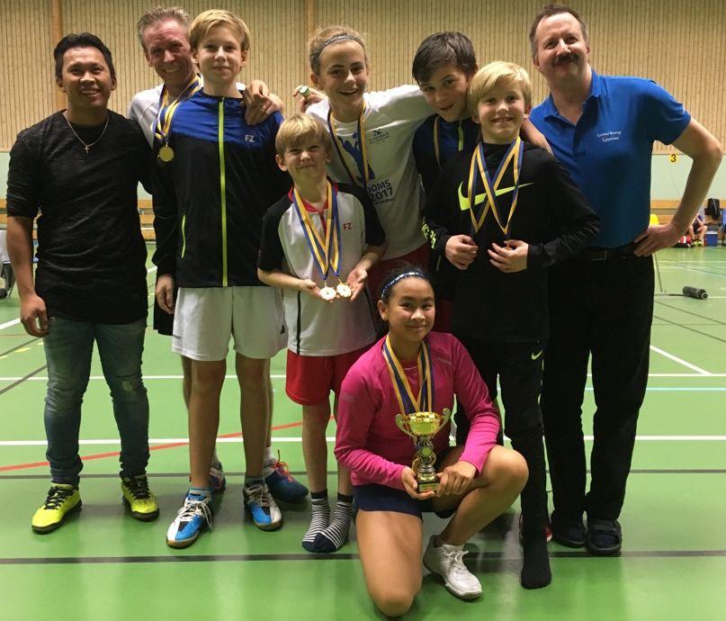 DM i Iggesund (Enångers BMK) 11 november 2017 Årets DM arrangerades av Enångers BMK i Iggesundshallen 11 november 2017. Mästerskapet samlade 81 deltagare i 26 klasser och det spelades 163 matcher.