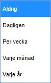 Återkommande händelse Du kan även lägga in återkommande händelser för andra användare. Skapa en framtida hänvisning enligt ovan.