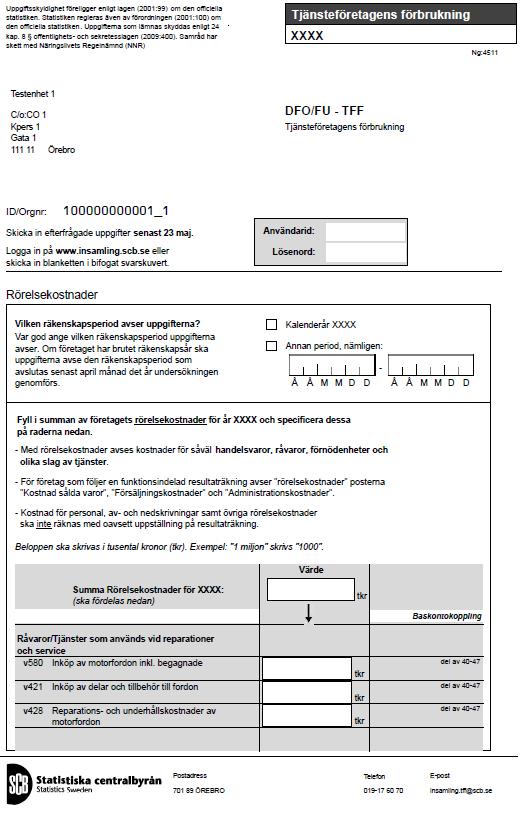 Statistisa centralbyrån SCBDOK 3.