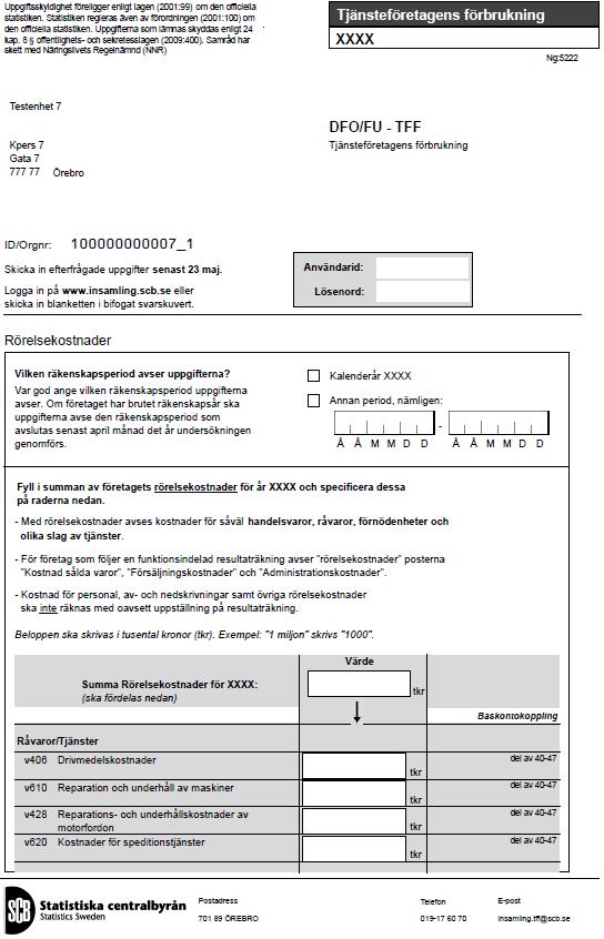 Statistisa centralbyrån SCBDOK 3.