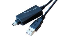 Fortsättning från föregående sida Glukosmätare och CGM-enheter - anslutna med USB-kabel Beurer GL50 evo USB port på mätaren B.