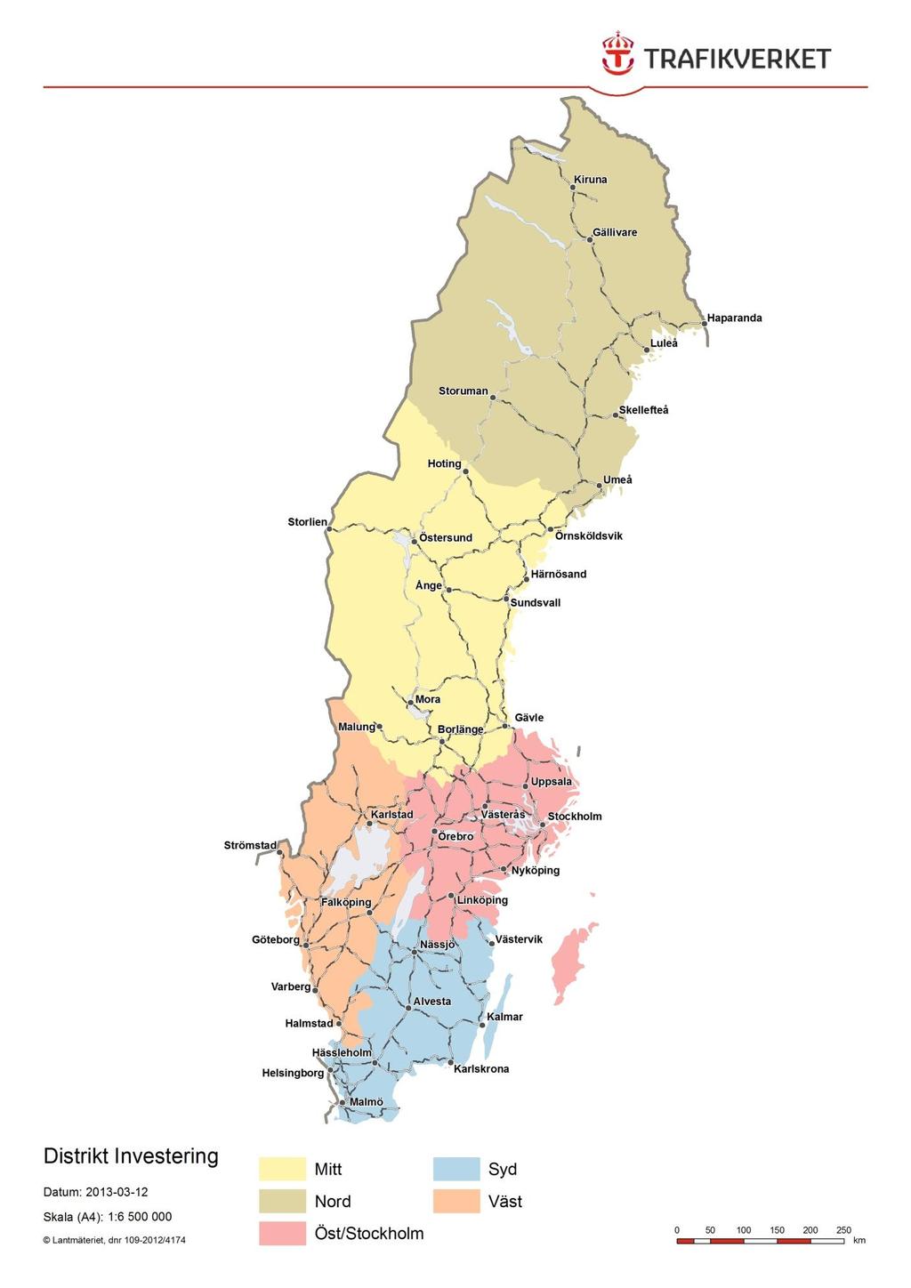 Inköp och Logistik Sida 7 av 11 På kartan nedan framgår den geografiska indelningen