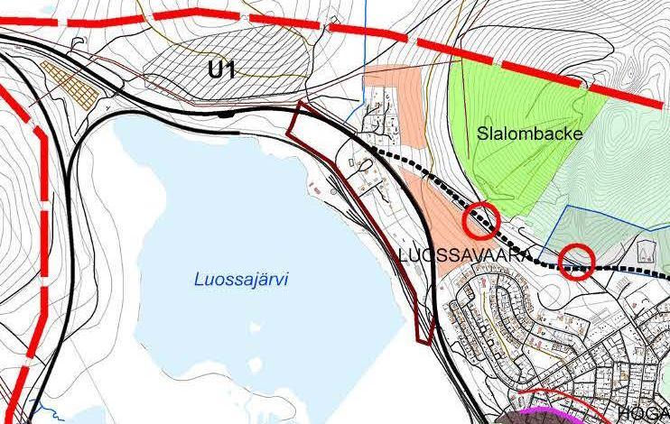 TIDIGARE STÄLLNINGSTAGANDEN ÖVERSIKTLIGA PLANER Enligt gällande fördjupade översiktsplan för Kiruna (Fördjupad översiktsplan för Kiruna centralort, antagen 2014-09-01) har planområdet ingen särskild