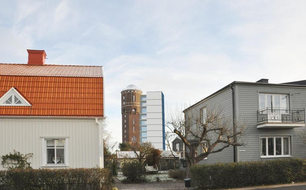 Vy från Bergsgatan Befintlig vy Samrådshandling