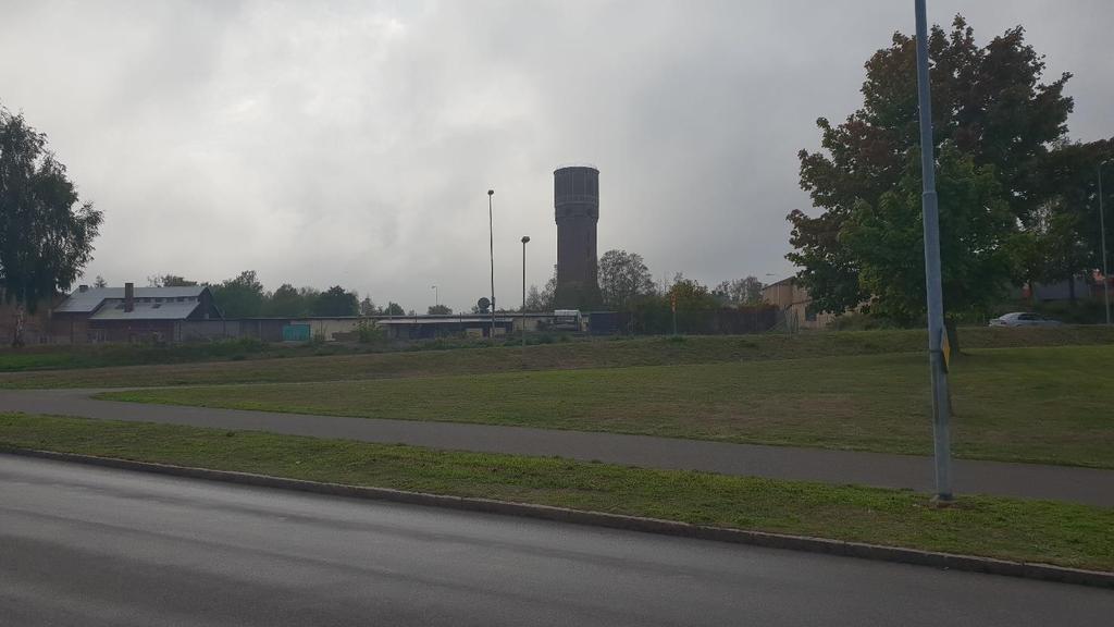 Vy från Södra varvsgatan (nedanför Järnet ) Befintlig vy