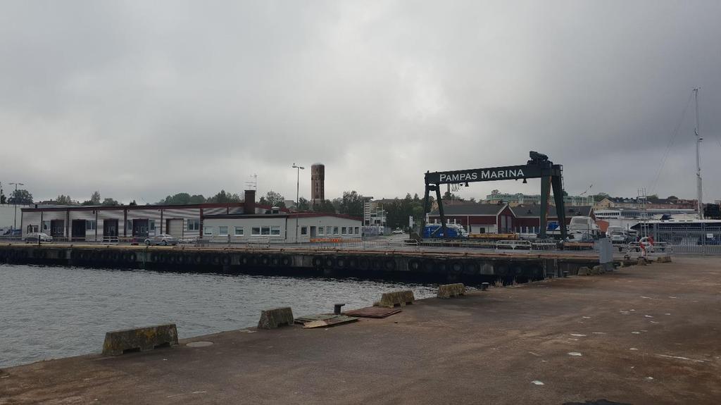 Vy från Pampas marina Befintlig vy Samrådshandling