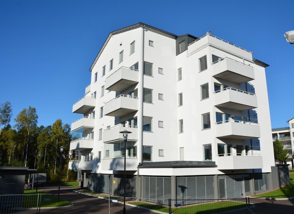 FIN ENRUMMARE VID LOTSGATAN 5 i Mariehamn 1 rum & kök om ca 40 m² Huset färdigställdes i december 2014 och lägenheten är i nyskick.