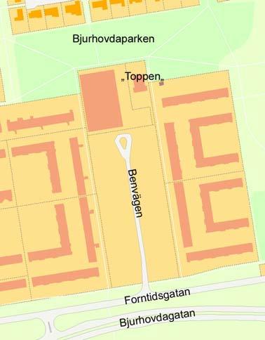 Syfte och huvuddrag Detaljplanens syfte är att möjliggöra byggnation av ny idrottshall och fritidsgård på fastigheten Bjurhovda 17, det befintliga centrumet.