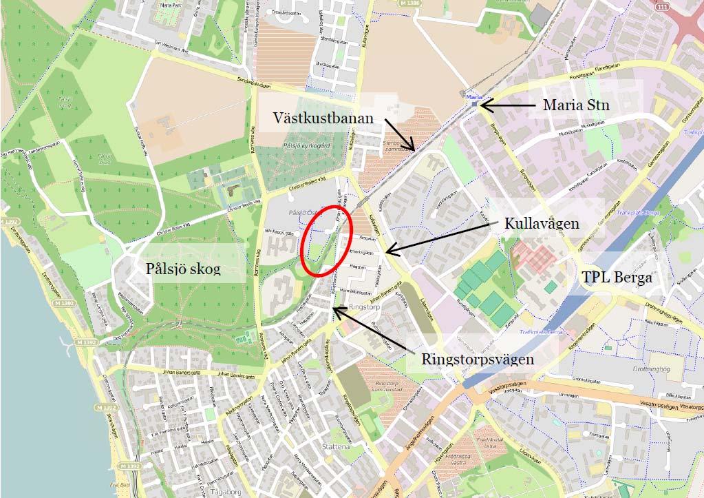 Markteknisk undersökningsrapport, Geoteknik Dubbelspår Ängelholm-Helsingborg, Romares väg 519-08-025-001 GC-port vid Ringstorpsvägen PM, 2016-05-27 1.