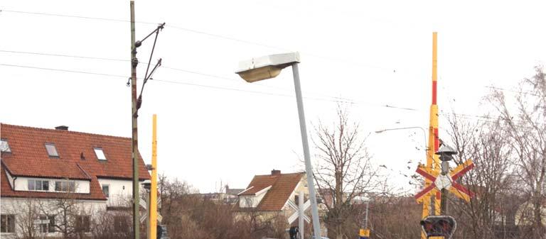 Markteknisk undersökningsrapport, Geoteknik Dubbelspår Ängelholm-Helsingborg, Romares väg 519-08-025-001 GC-port vid Ringstorpsvägen PM, 2016-05-27 Figur 2. Befintlig plankorsning.