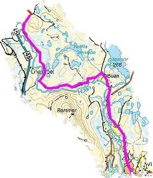 ETAPP 2 YTTERHOGDAL ÖVERHOGDALS KYRKA 17 km Ytterhogdal Risastenen 12 km Leden startar vid vägkorsningen Ångevägen (väg 314) och Buanvägen i