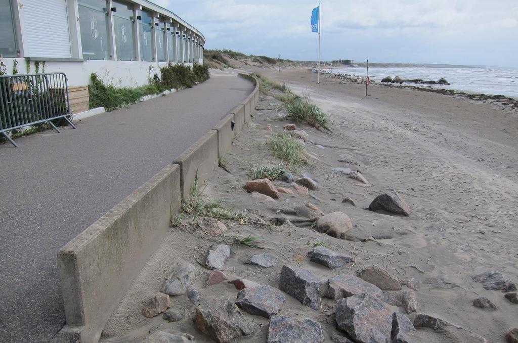 Figur 14. Erosionsskydd vid Falkenbergs strandhotell.