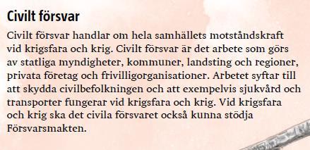 Illustrationerna har låg konstrast (grå), vilket får ögat att dras till den svarta texten i första hand. Typsnittet är en antikva, Swift Com, vilket är en standard för tryckt text.