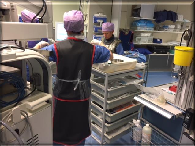 Ställtiden för att komma i läge för ERCP RV är kortare vid vår enhet och uppställningen verkar också mer bekväm för ERCPisten hos oss annars användes samma instrument