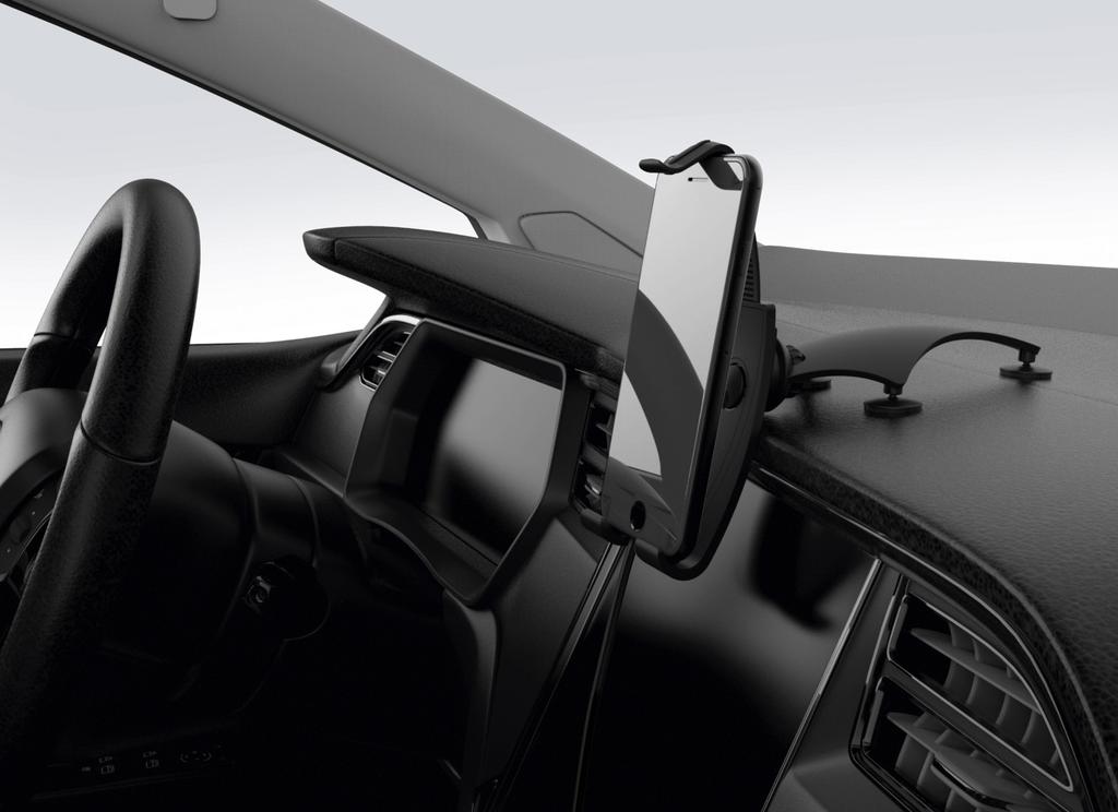 Mobilhållare trådlös laddning, dashboard