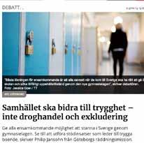 Cornelia som tidigare haft en förälder i fängelse.