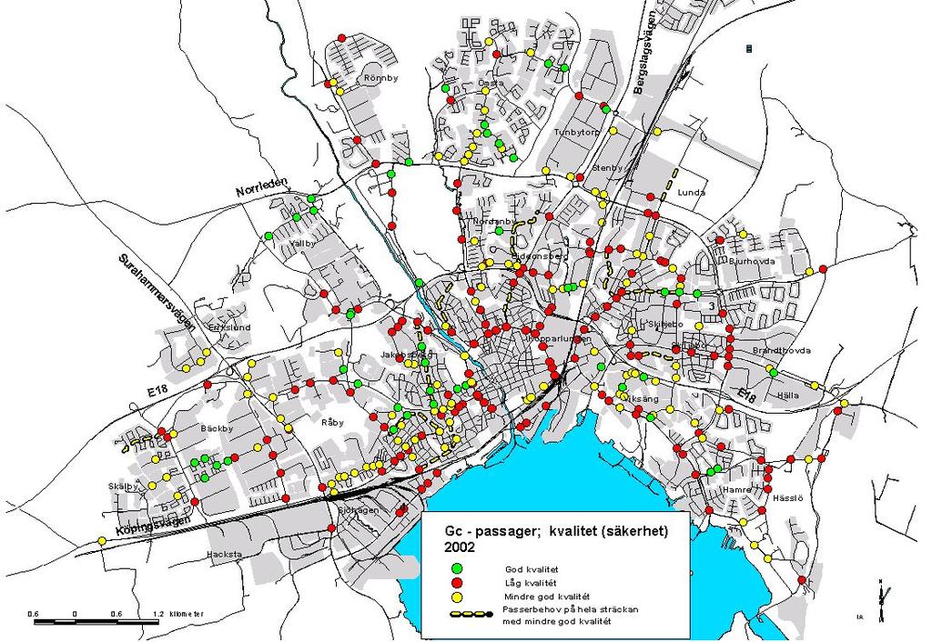 Delar av ovanstående har analyserats i projekten Lugna gatan och Trafikplan 2004 Var bör genomförandet ske?