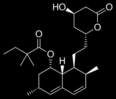 Dosen anpassas inviduellt och beror på hur höga LDL-nivåerna är (29). I figur 2 visas strukturformlerna för simvastatin och atorvastatin.