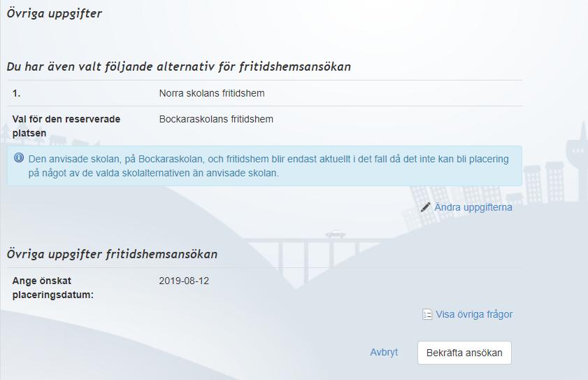 Steg 6 Bekräfta Granska dina val och godkänn genom att klicka på Bekräfta. Tack för din ansökan.