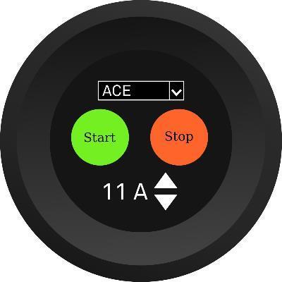 2 Ändra nivå för Strömutjämning Tryck och håll på display i 5 sekunder Tryck på Stop-knappen.