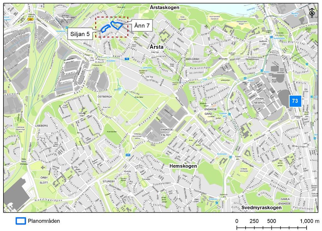 1 Inledning 1.1 Bakgrund och syfte Årstaskogen utgör ett ekologiskt kärnområde i en del av Stockholms regionala grönstruktur.