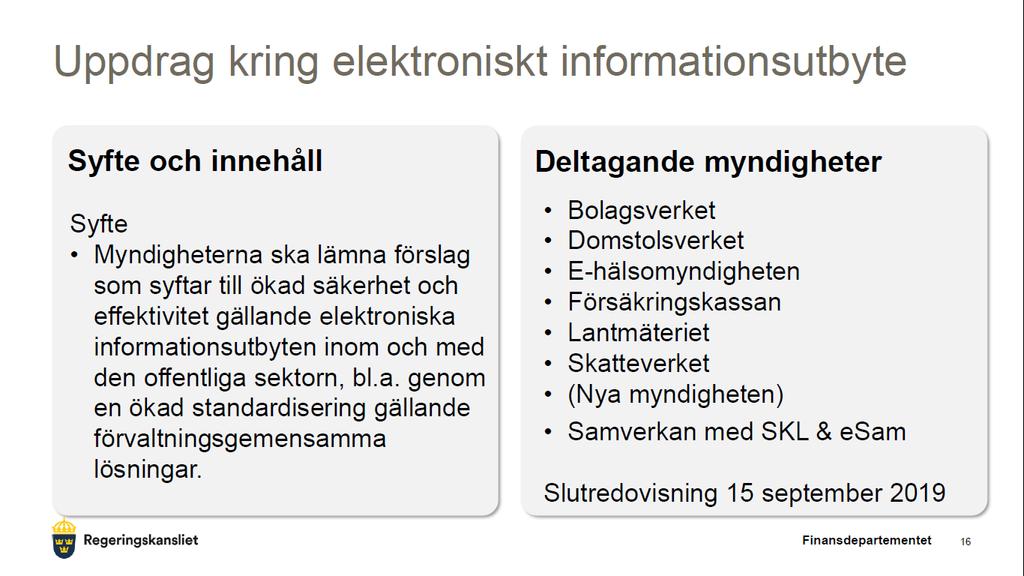 Informationsmöte den 19 juni Uppdrag 2: Säkert och
