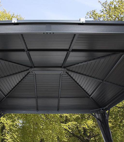 H 2490 mm Färg: Antracit gop Moreno Pergola