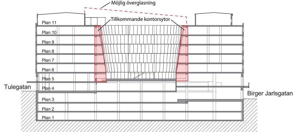 SID 4 (6) Förslag Planförslaget innebär en komplettering av bebyggelsen, rymmande lokaler för kontor.