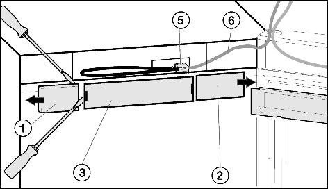 3 (1) Knapp Till/Från kyldel (12) Temperaturdisplay kyldel (2) Symbol Larm (13) Inställningsknapp Ner kyldel (3) Knapp SuperCool (14) Symbol Ventilation (4) Knapp SuperFrost (15) Inställningsknapp