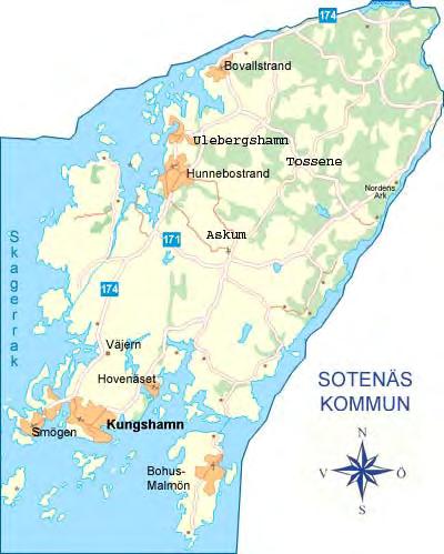 3 INLEDNING Syfte och huvuddrag Planläggningens syfte är att möjliggöra uppförandet av tre friliggande enbostadshus på avstyckade fastigheter i nordöstra delen av Hunnebostrands samhälle.