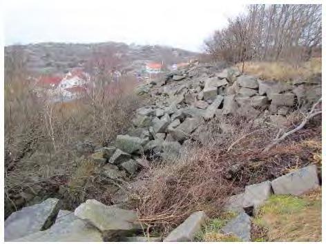 10 Geoteknik, bergteknik Förutsättningar Översiktlig geoteknisk bedömning bedöms inte erfordras då området uteslutande utgörs av berg.