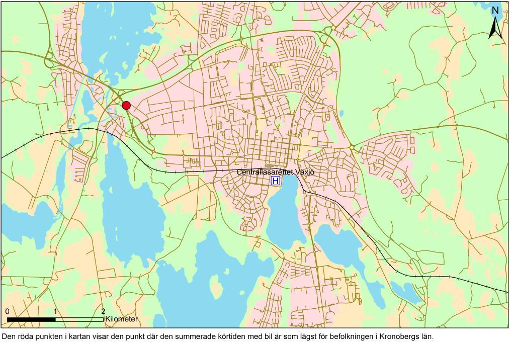 I samverkan med Växjö kommuns planeringskontor har möjliga placeringar utretts.