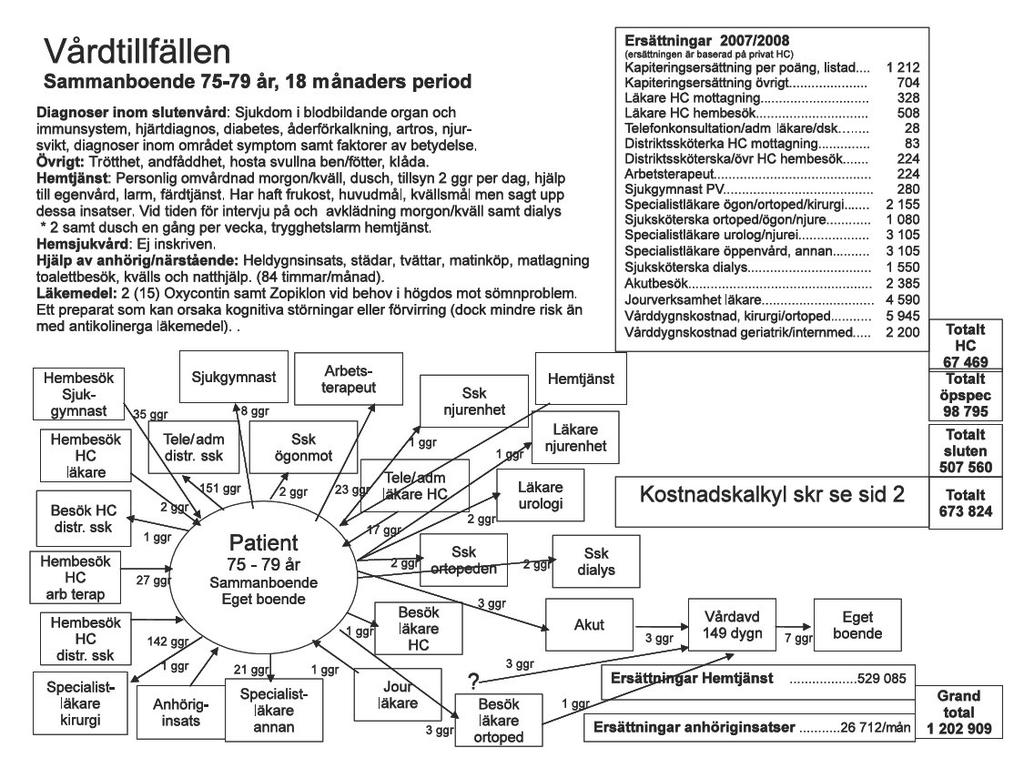 Komplexa vårdflöden med stora kostnader Effektiv vård