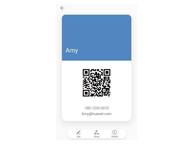 Kontakter Dela kontakter med elektroniska visitkort Dela ditt visitkort: Öppna Kontakter och peka på Jag för att ställa in din profilbild och ange ditt namn, arbetsadress, telefonnummer och annan
