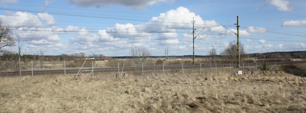 väglinjen. Om hänsyn ska tas till översvämningsrisk vid 100-årsflöde förlängs vägbanken ytterligare cirka 100 meter innan anläggningen når marknivån, se även kapitel Risk för översvämning.