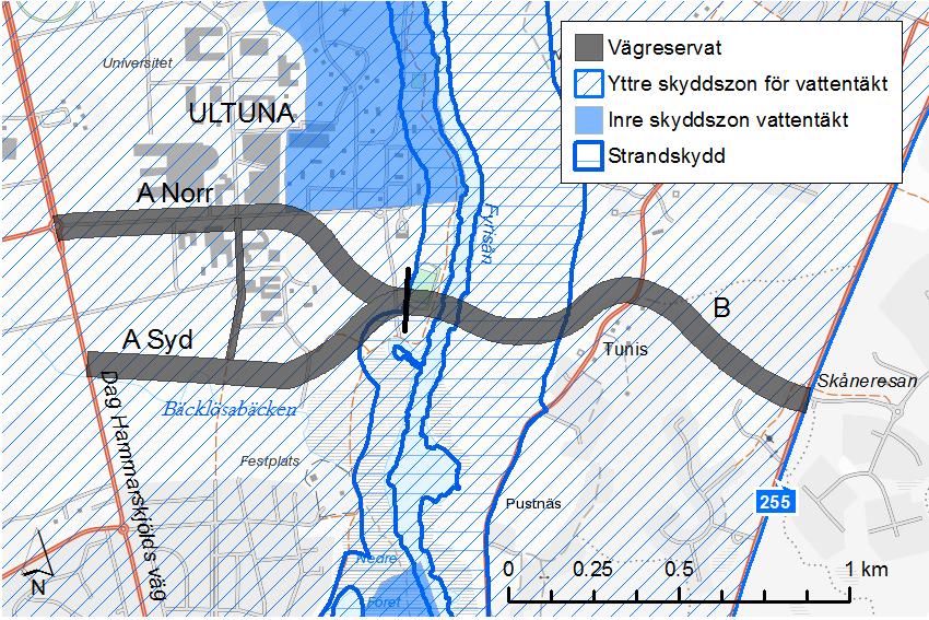 Vattenskyddsområden och grundvattentillgång Uppsalaåsen är ett av Sveriges största grundvattenmagasin och bedöms ha mycket stor betydelse för vattenförsörjningen inom stora delar av Uppland.