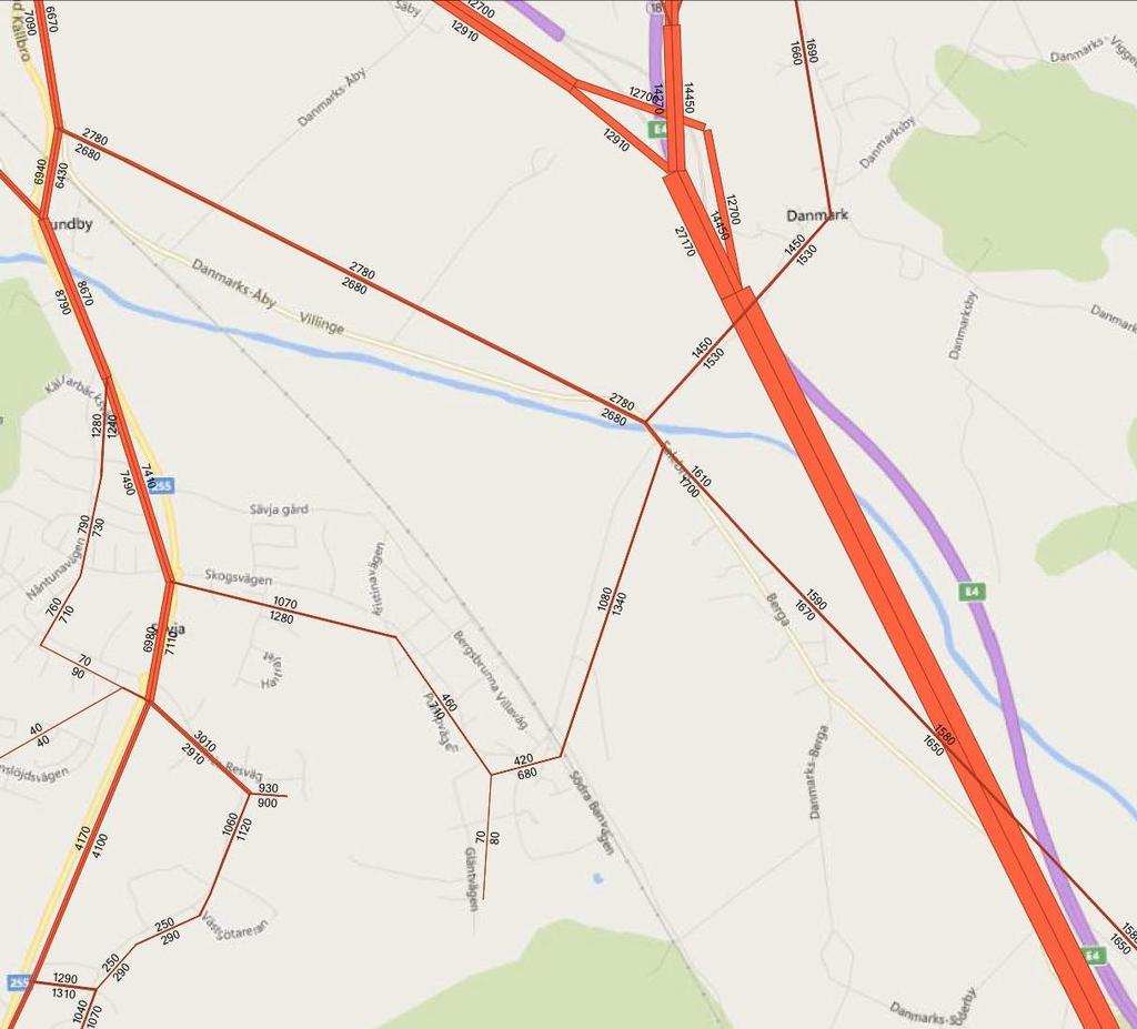 Trafikflöden år 2050