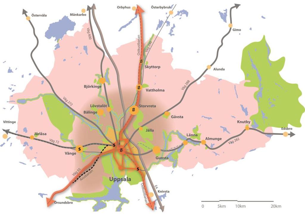 Sammantaget ger detta en robust struktur och kostym som staden kan växa i under lång tid, även efter planperiodens slut 2050, bland annat på grund av den avlastning av resecentrum ett stationsläge i