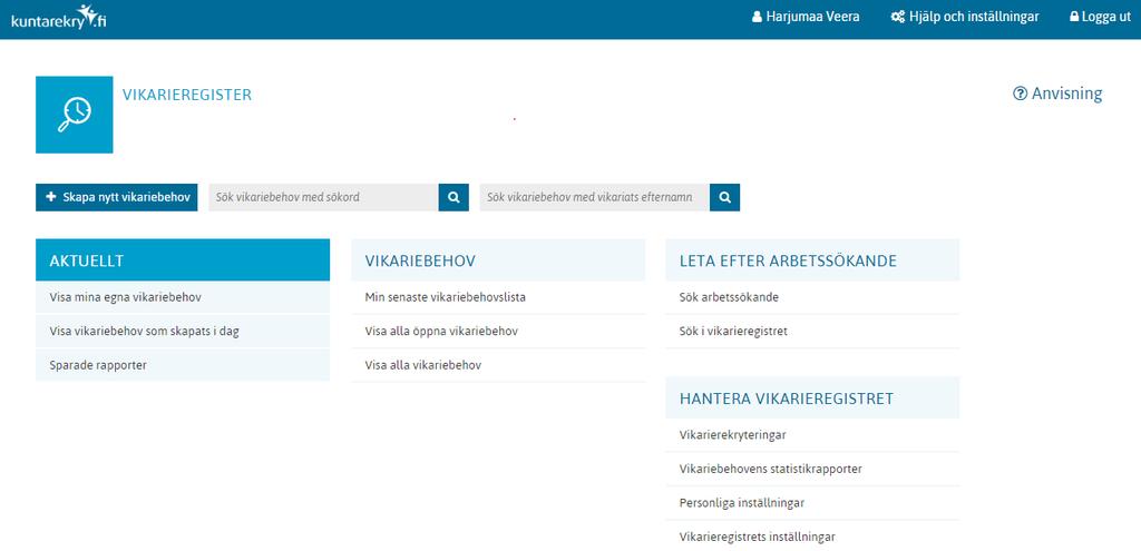 ATT SKAPA NY VIKARIEREKRYTERING 1.