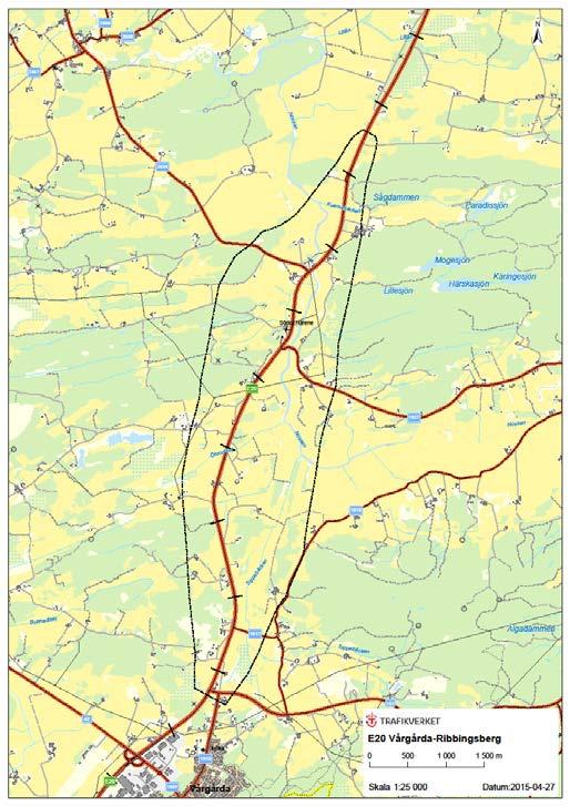 Vårgårda Vara, 25 km Delen Vårgårda Ribbingsberg 7 km Projektledare: Marita Karlsson Projektet omfattar byggande av 2+2-väg huvudsakligen i ny sträckning Veidekke är kontrakterad entreprenör