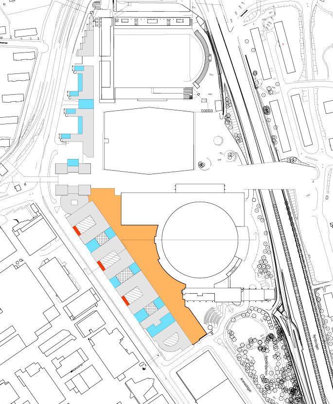 5 (9) S-Dp 2009-09318-54 Parkering Inom arenaområdet finnas idag ca 2 200 parkeringsplatser som samutnyttjas mellan kontor, shopping och arenorna.