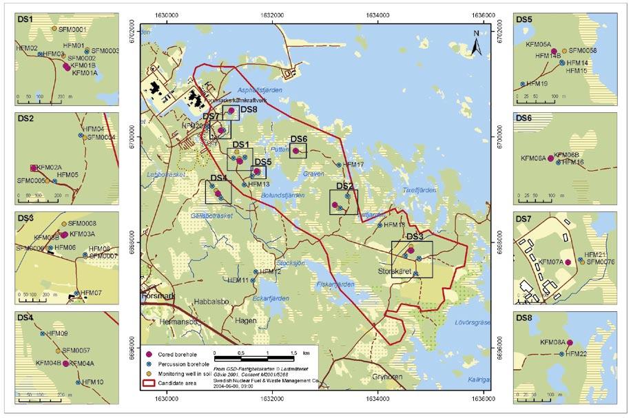 1 Introduction The injection tests in borehole KFM03B at Forsmark, Sweden, were carried out during July and August 2004 by Geosigma AB.