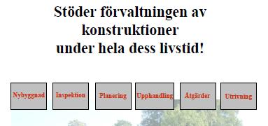 Verksamheten underhåll och förbättring av konstruktioner omsätter 1,5 2.